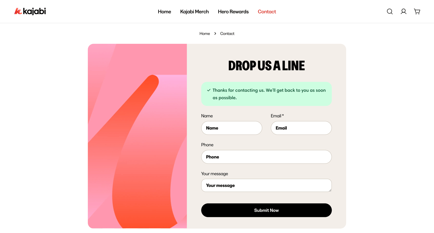 Contact – Kajabi Hero Store from Kajabi