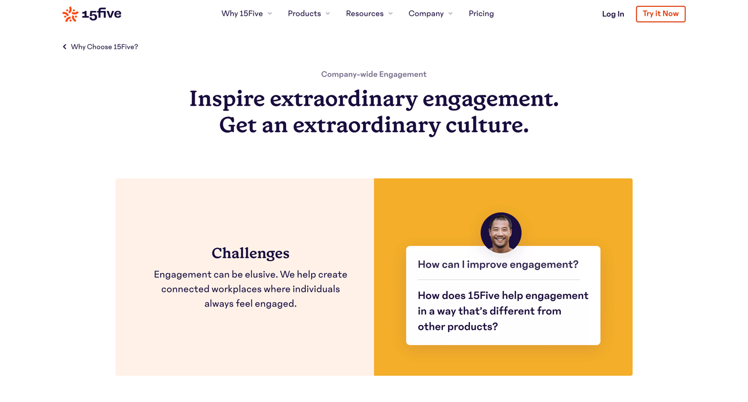 15Five - Increasing Engagement - 15Five screen