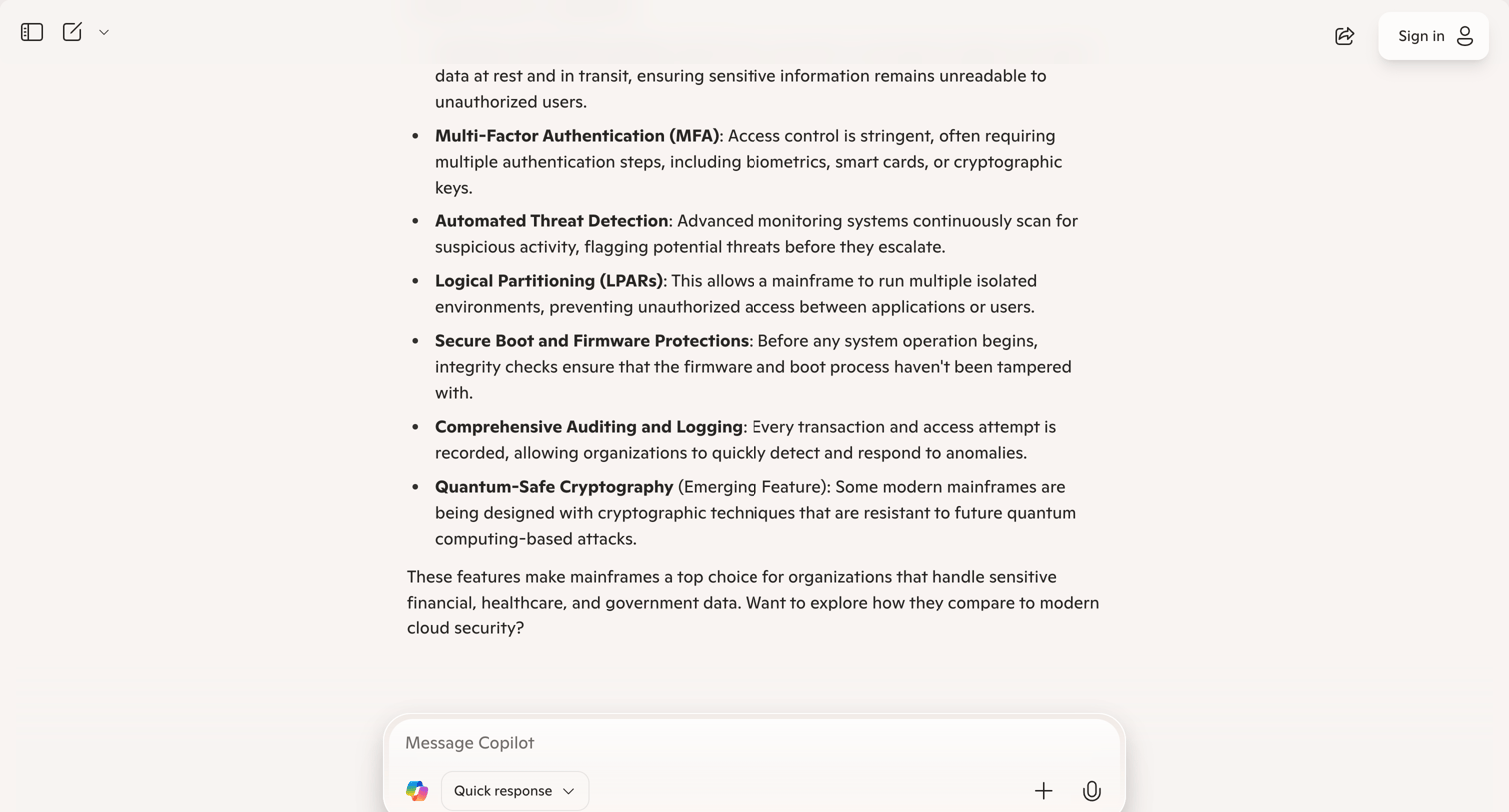 Copilot - Microsoft Copilot: Your AI companion screen