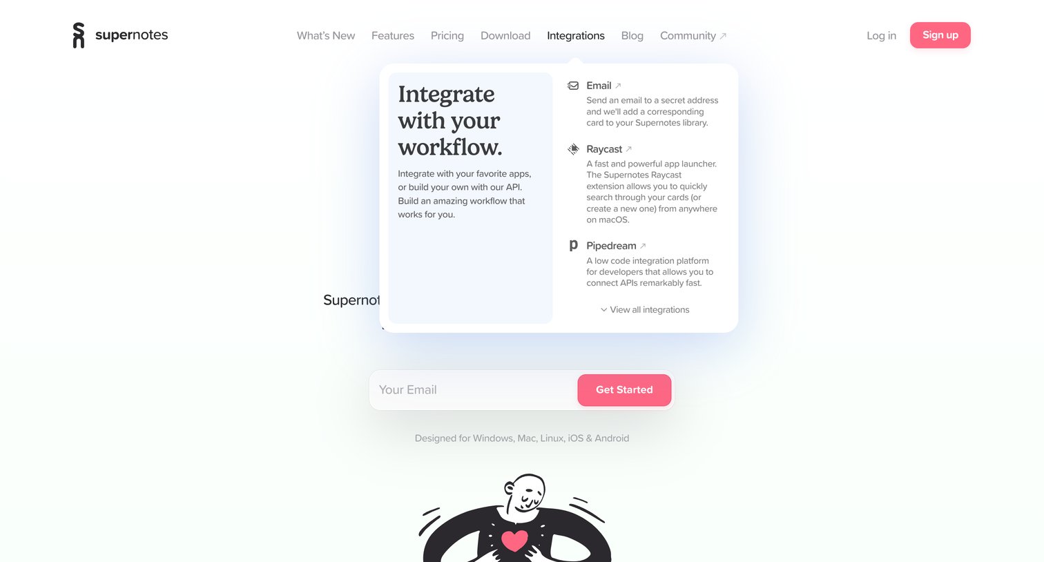Supernotes - Supernotes | The best collaborative note-taking app screen