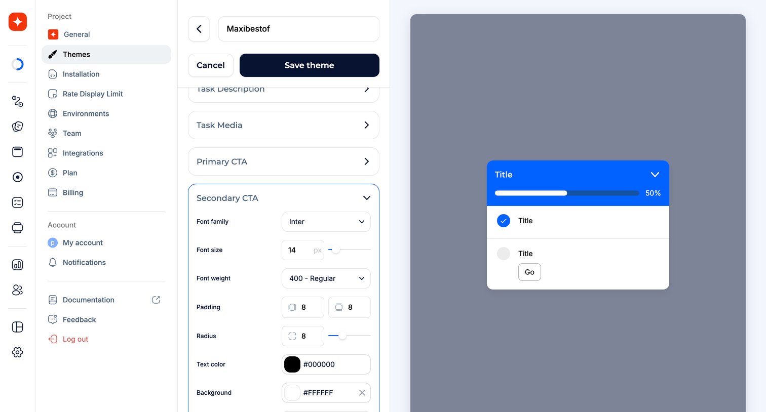 Jimo - Theme · Jimo screen