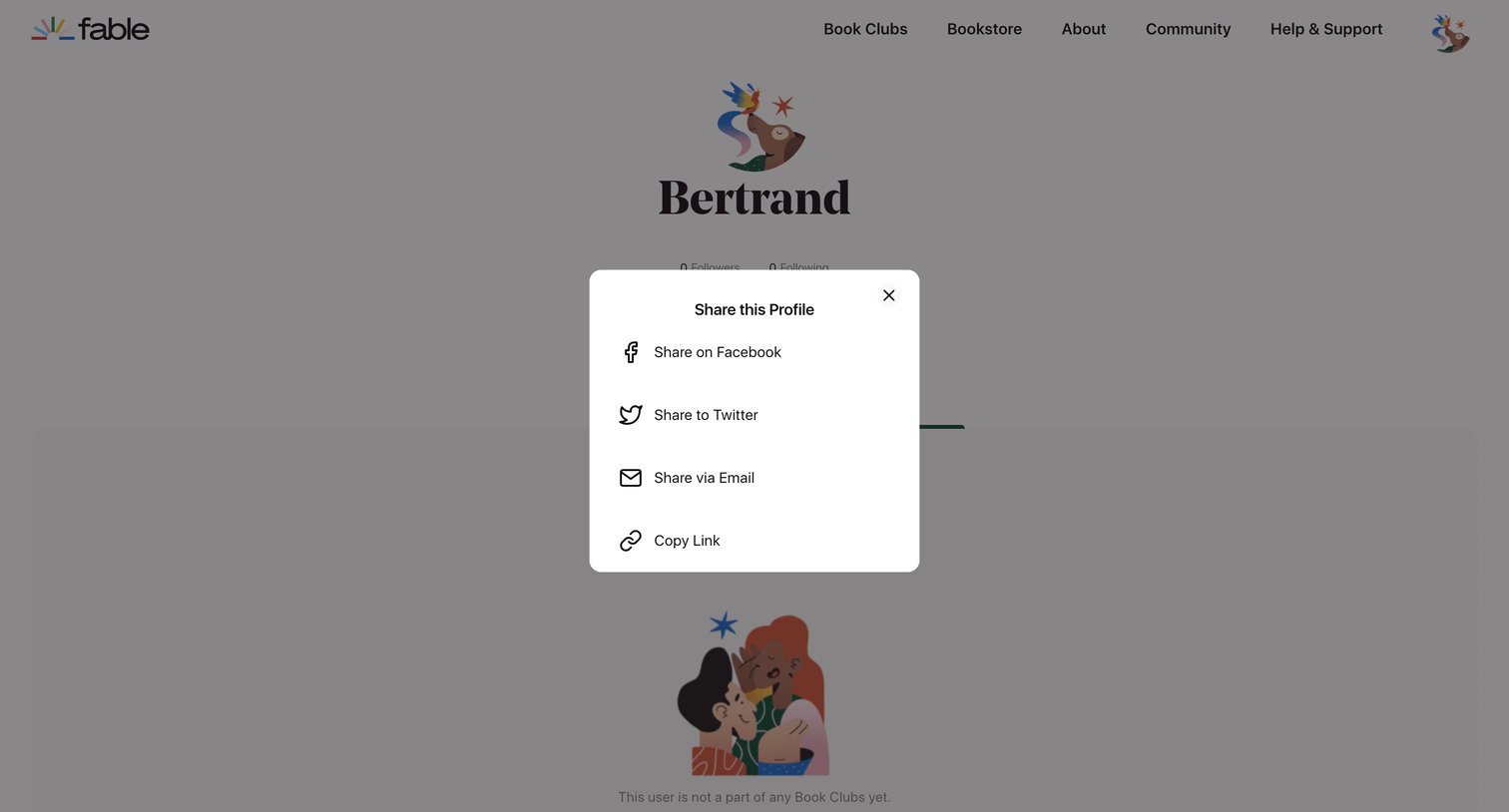 Fable - Bertrand - Fable | Stories for everyone screen