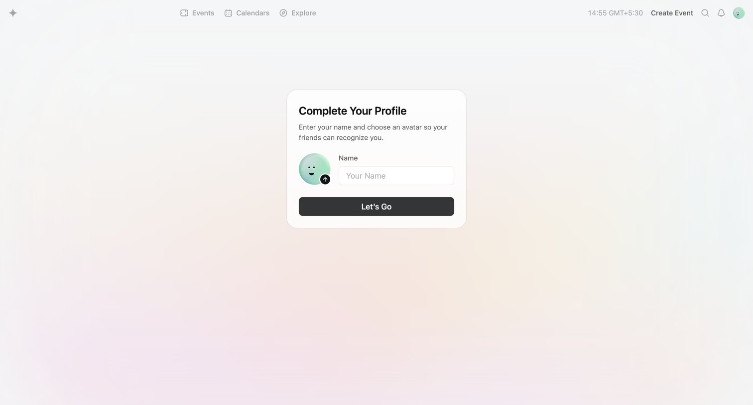 Luma - Sign In · Luma screen