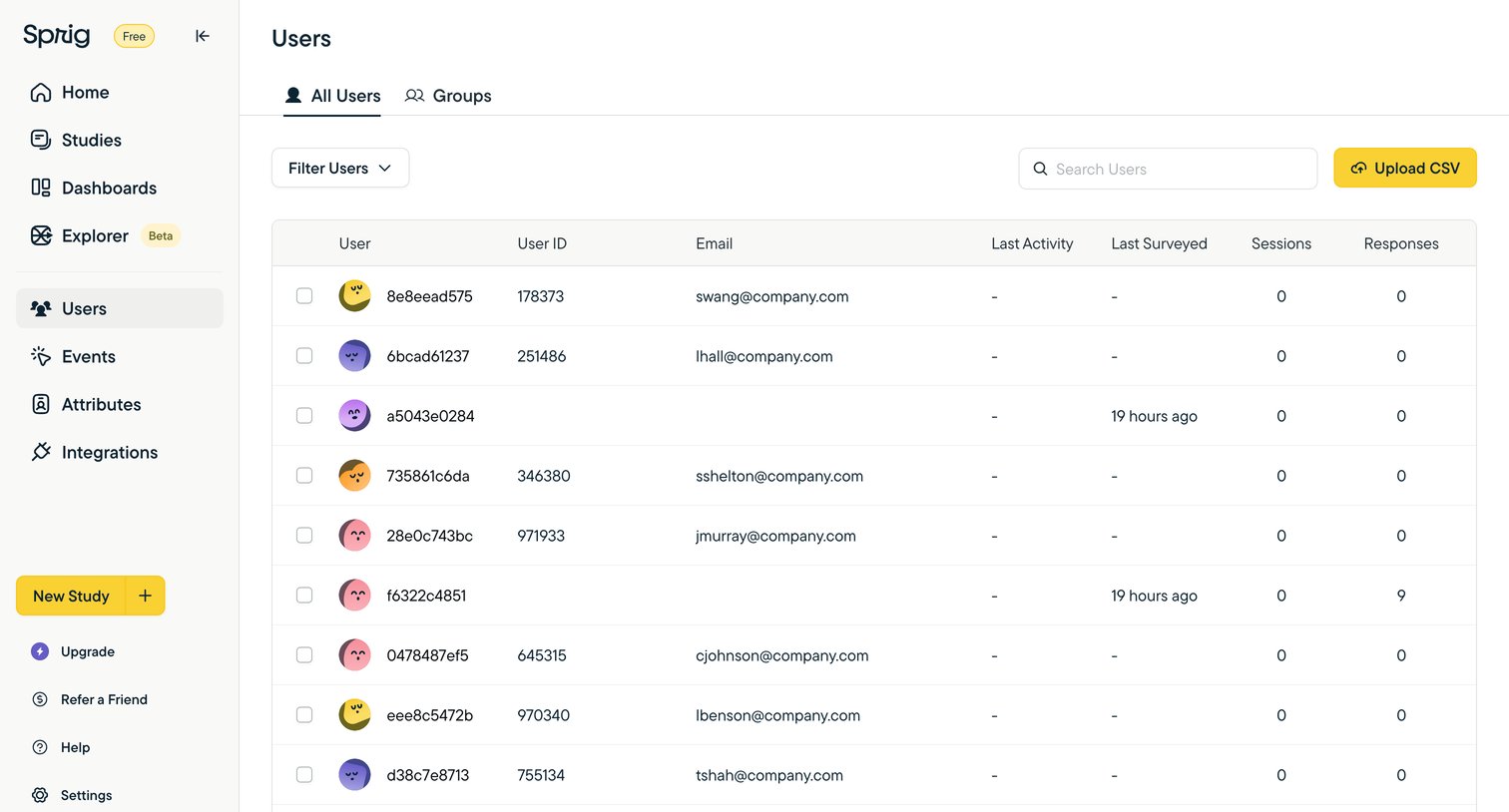 Sprig - Sprig | User Insights Platform for Teams Building Better Product E screen