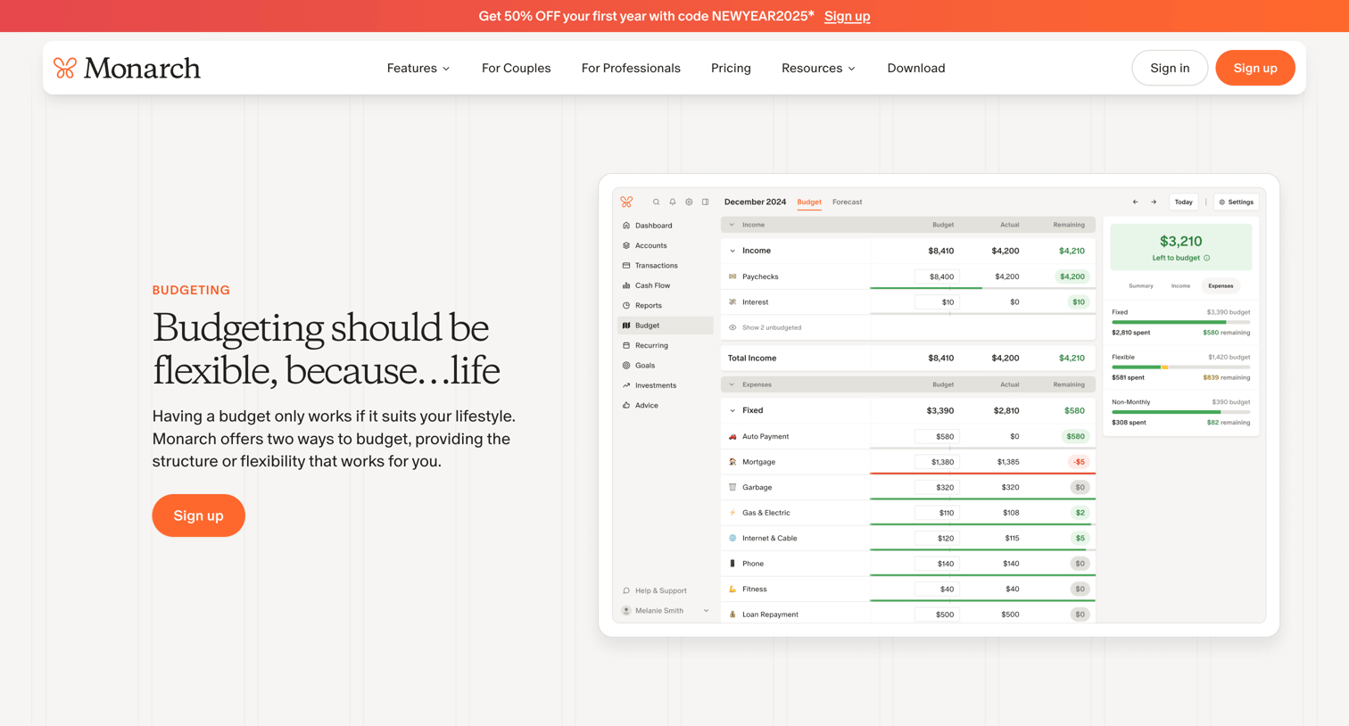 Monarch - Budgeting | Monarch Money screen
