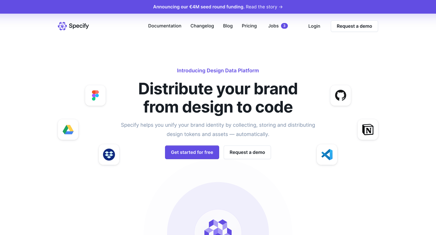 Specify - Specify | Design Data Platform DDP screen