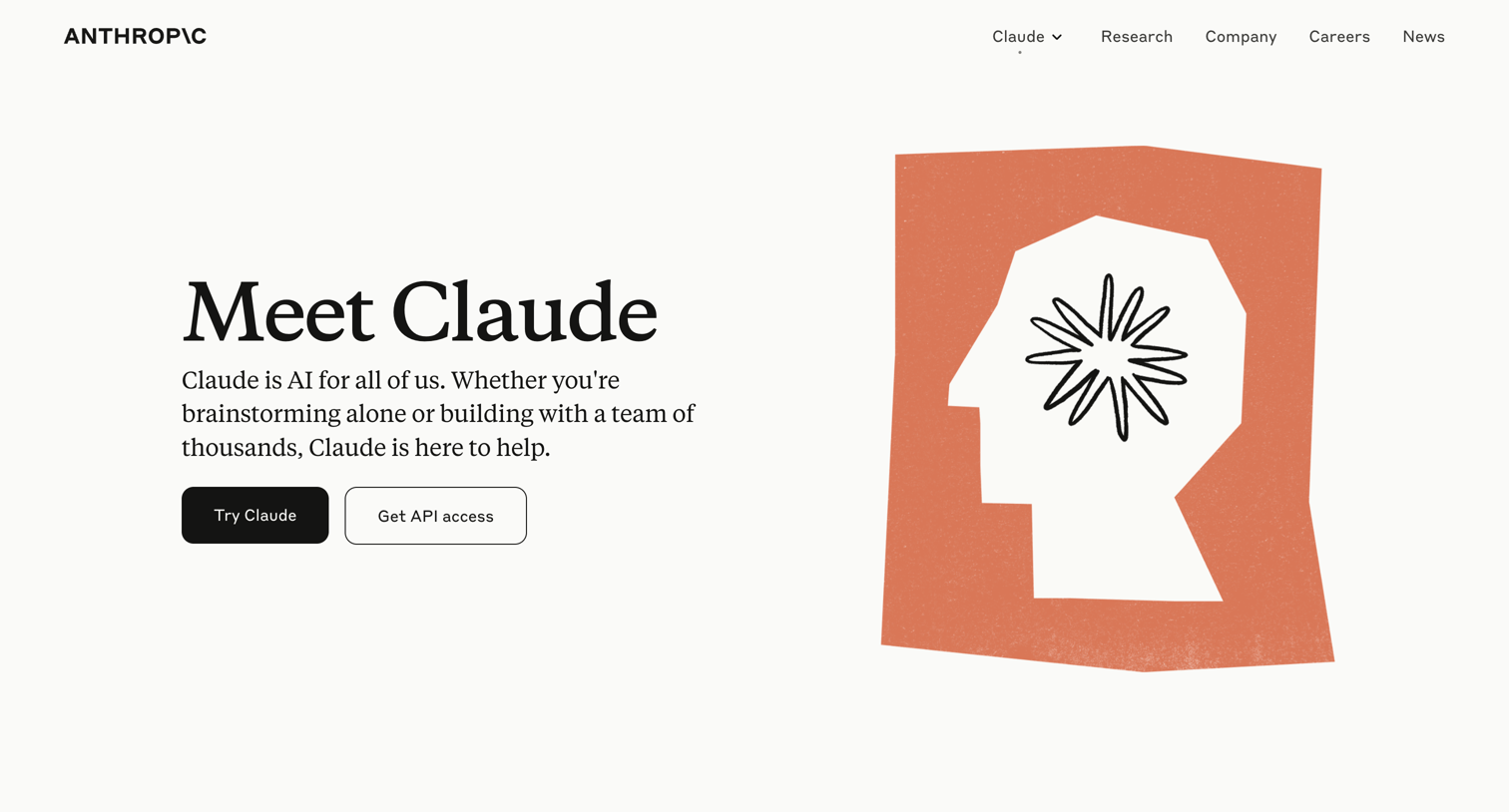 Claude - Meet Claude | Anthropic screen