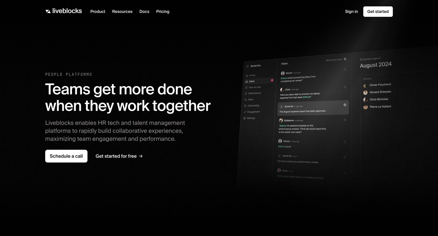 Liveblocks - People Platforms  Liveblocks screen