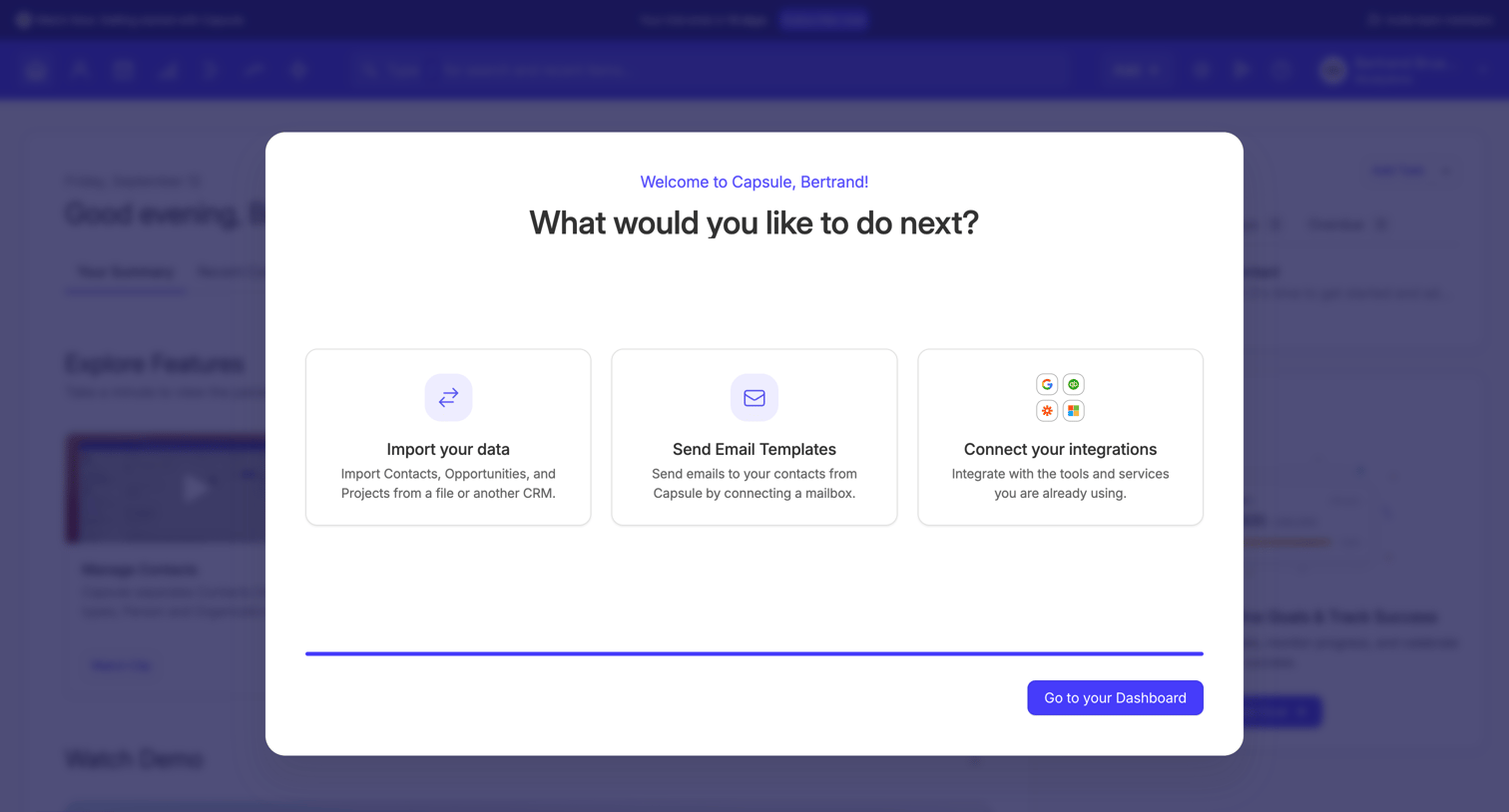 Your Summary | Nicelydone CRM from Capsule