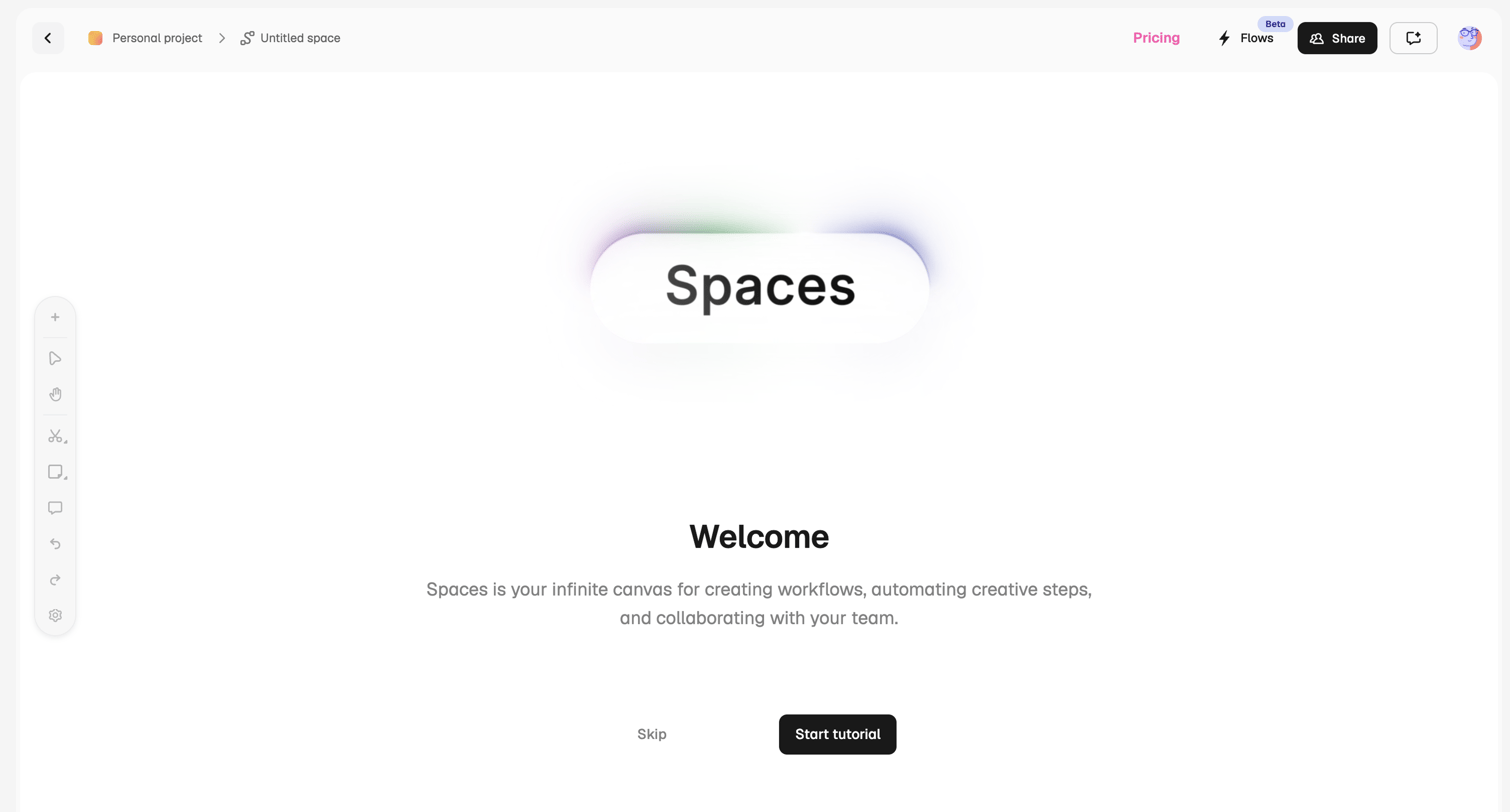 Magnific - Untitled space - Spaces | Magnific AI screen