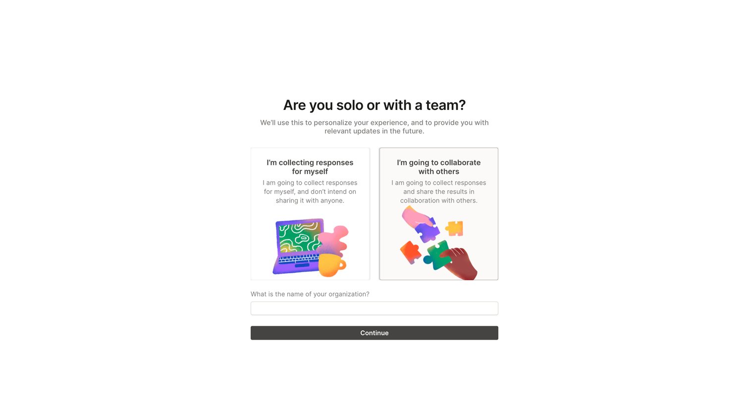 QuestionScout - Onboarding - QuestionScout screen
