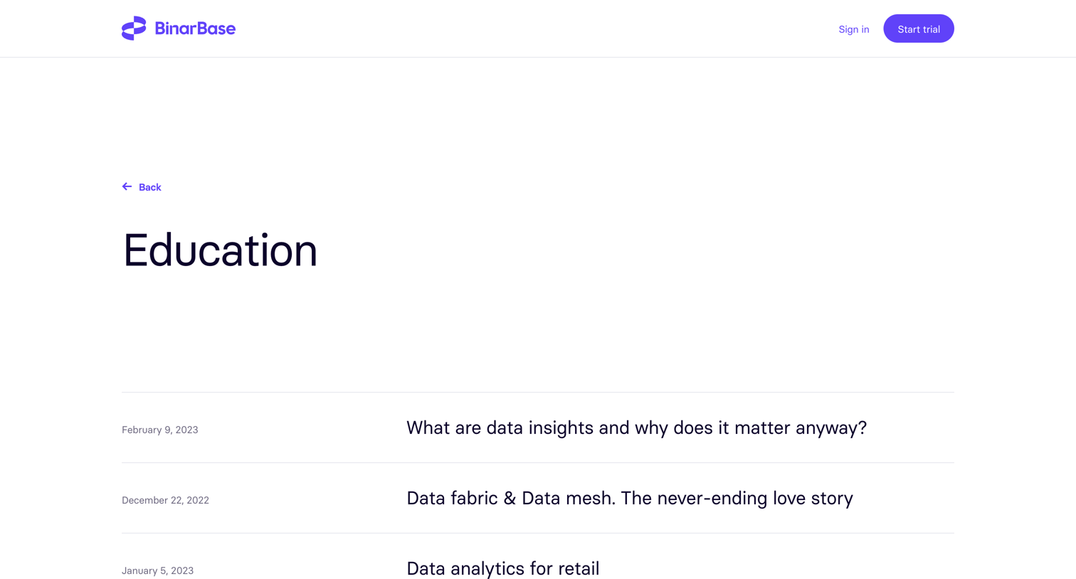 BinarBase - Education | Binarbase screen