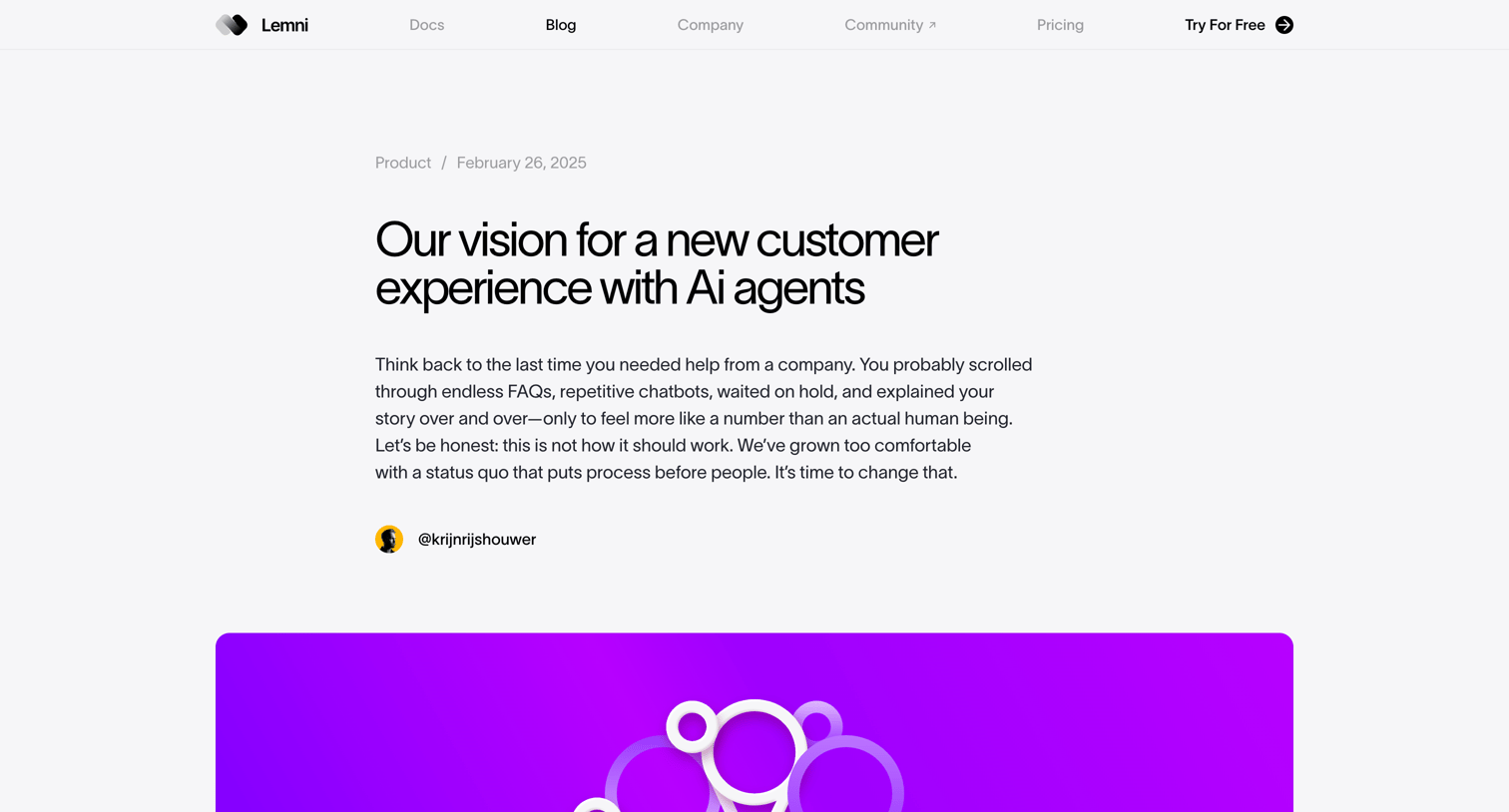 Lemni - Lemni · Blog › Our vision for a new customer experience screen