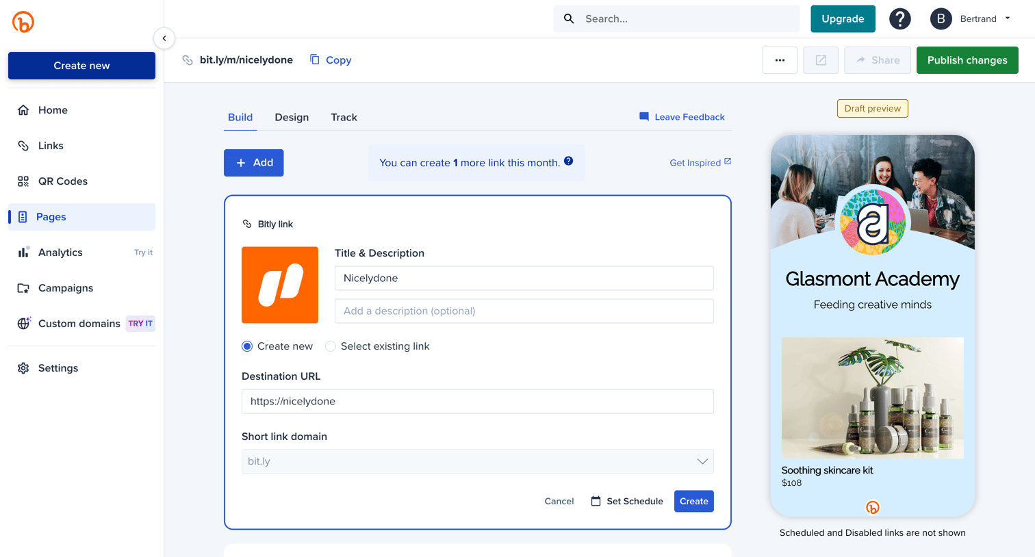 Bitly - Bitly | Bitly Page screen