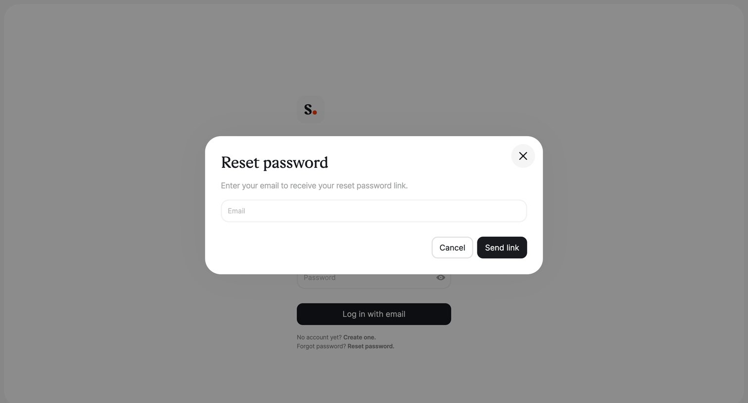 Scribe - Login | Scribe screen
