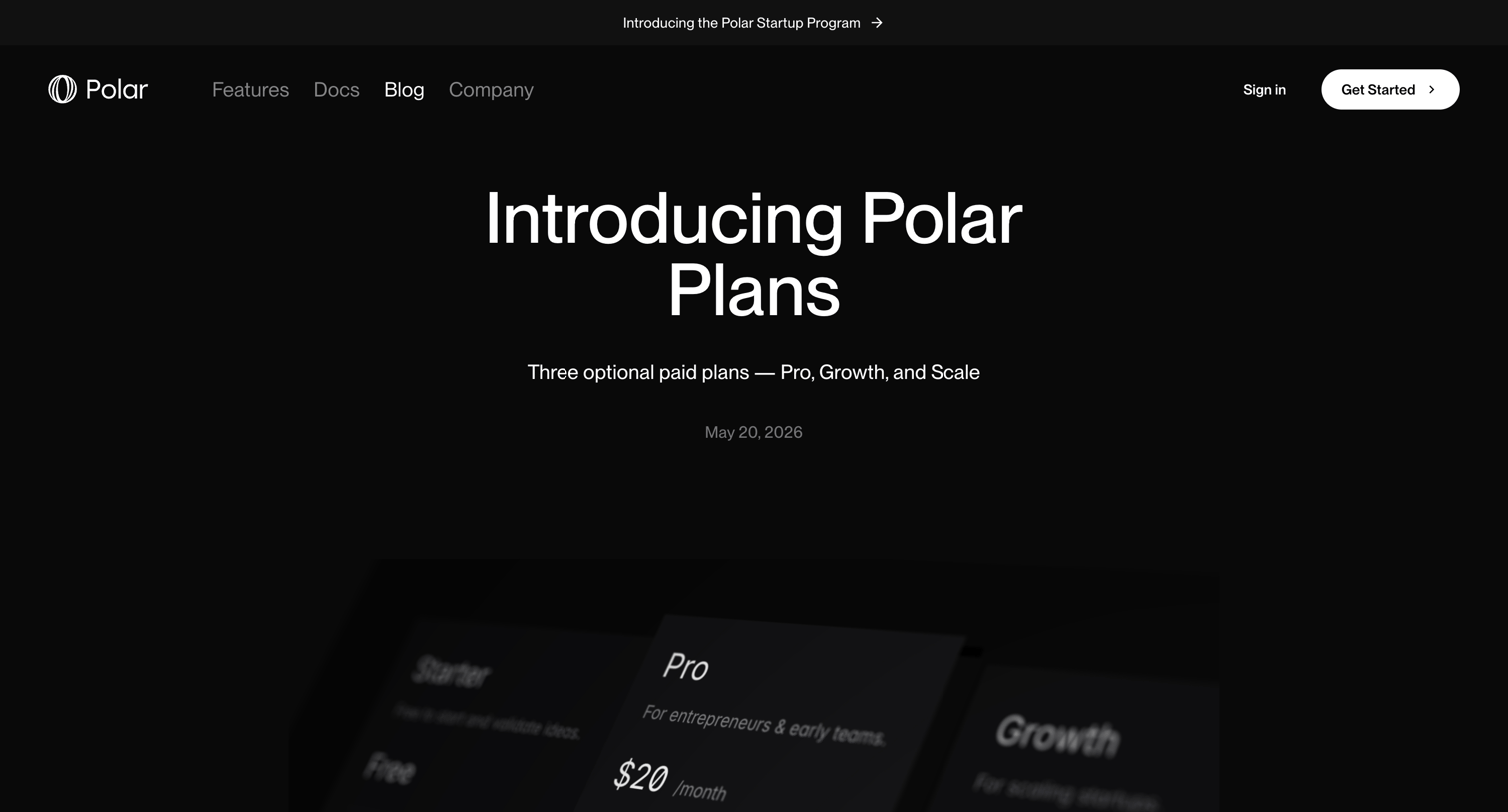 Polar - Introducing Polar Plans | Polar screen