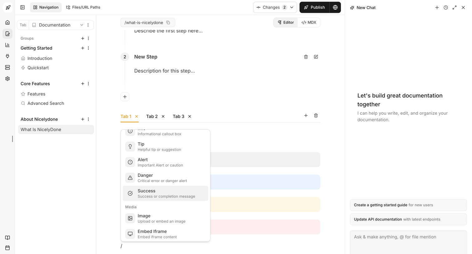 Documentation.AI - Dashboard - Documentation.AI screen