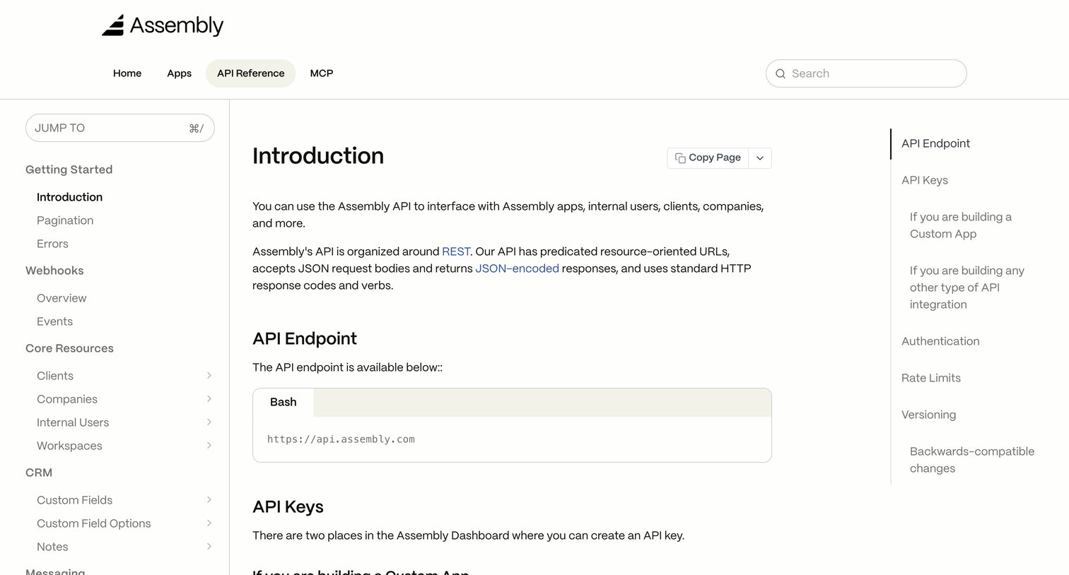 Assembly AI App Builder - Introduction screen