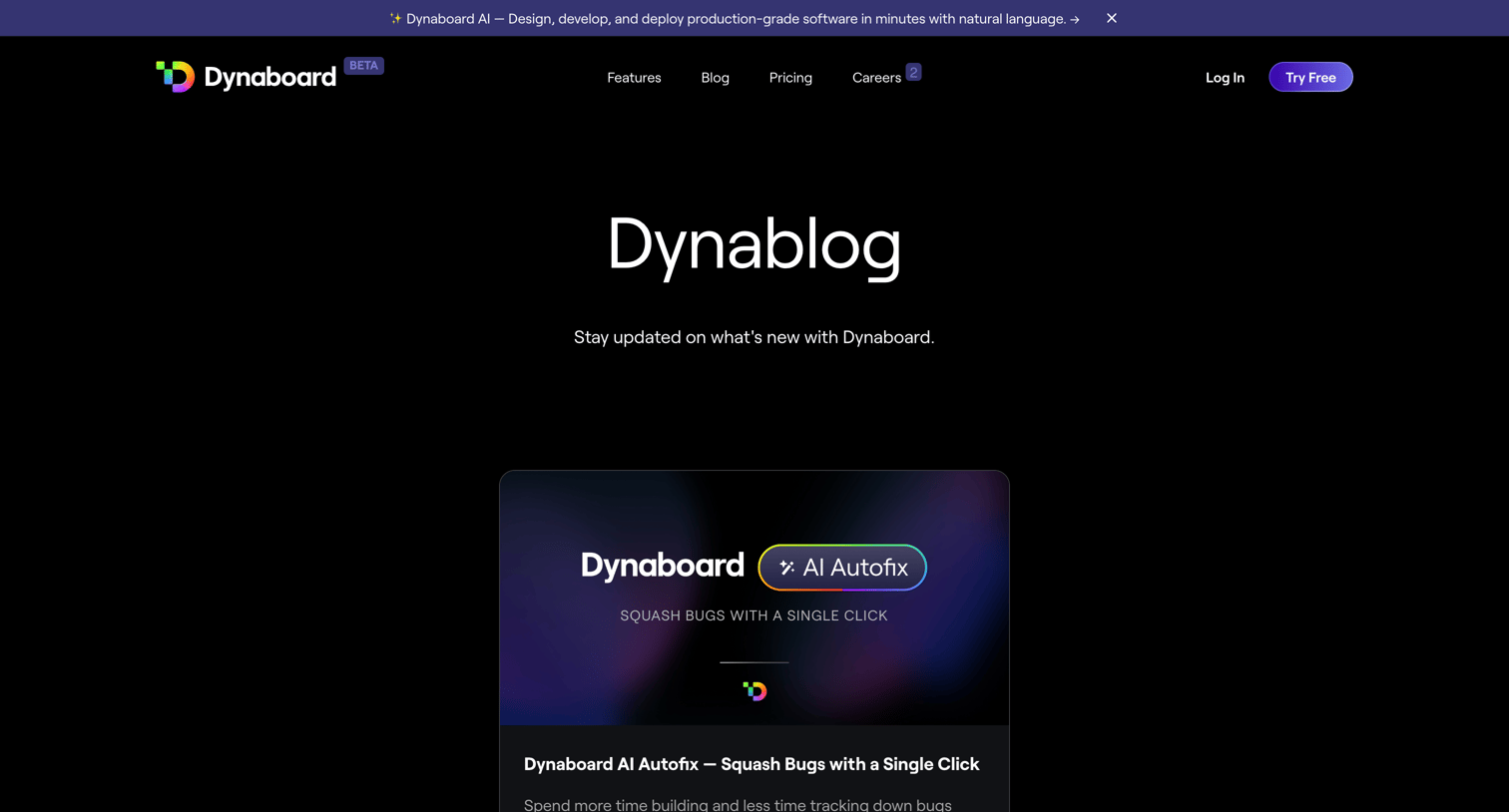 Dynaboard - Dynaboard | Blog screen