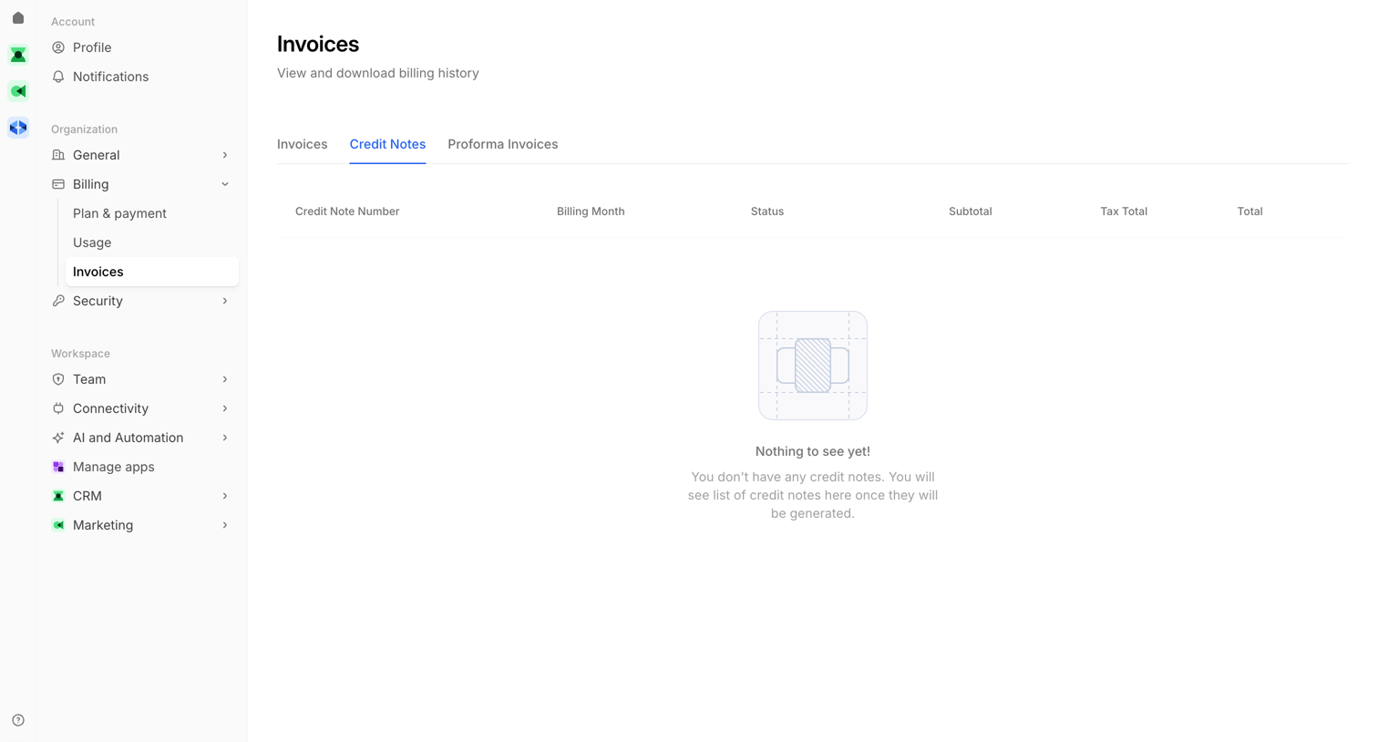 Bird - Invoices | Bird screen
