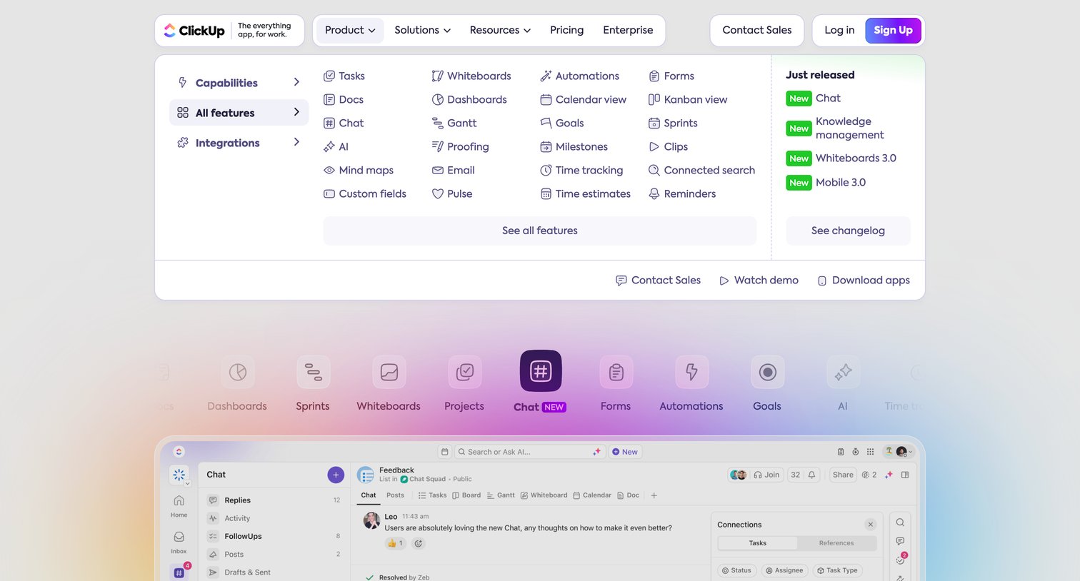 ClickUp - ClickUp | One app to replace them all screen