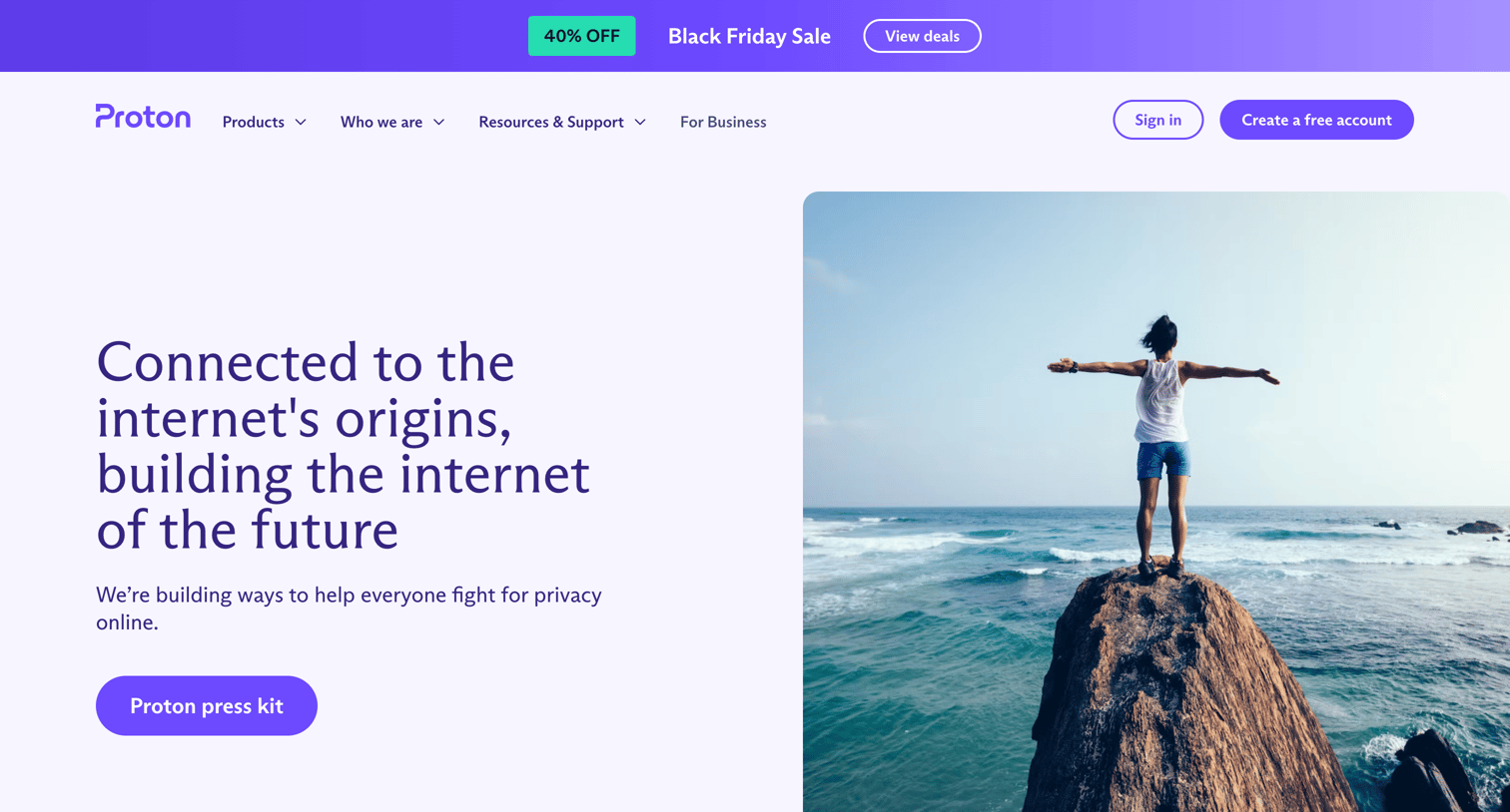 Proton - Proton news, press, and media materials screen