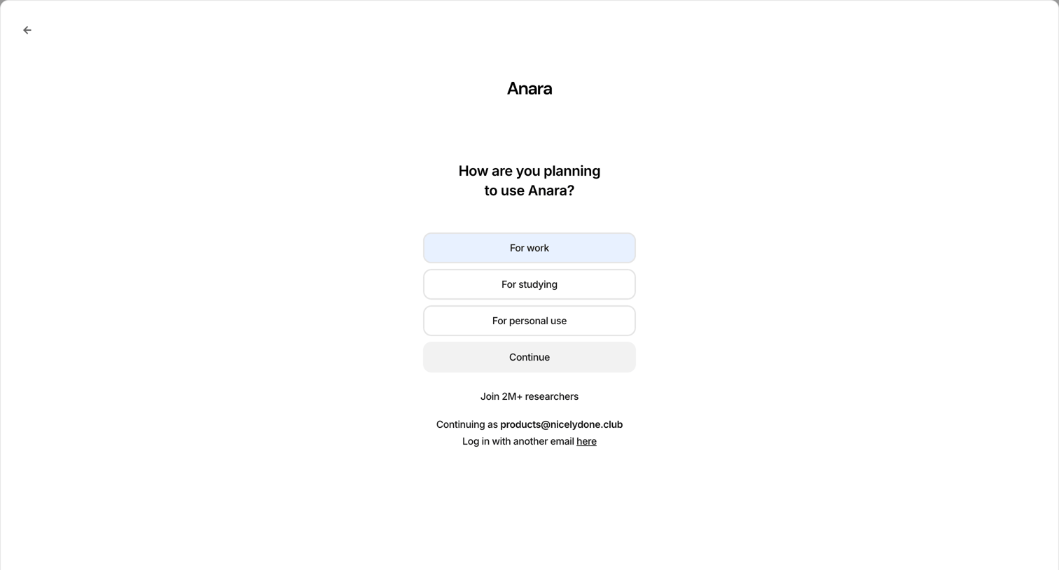 Anara - Anara | Faster research screen