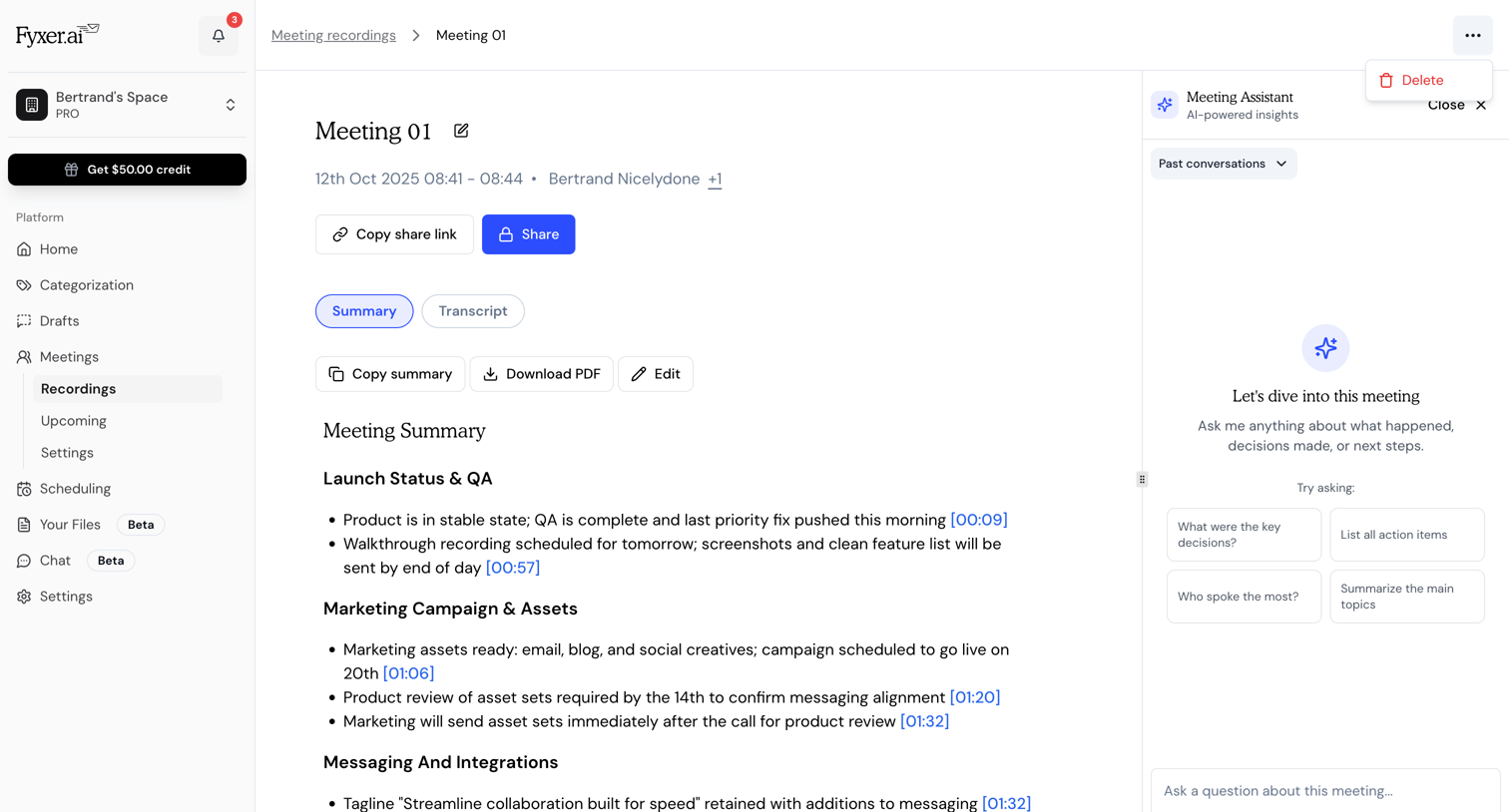 Fyxer - Fyxer AI screen