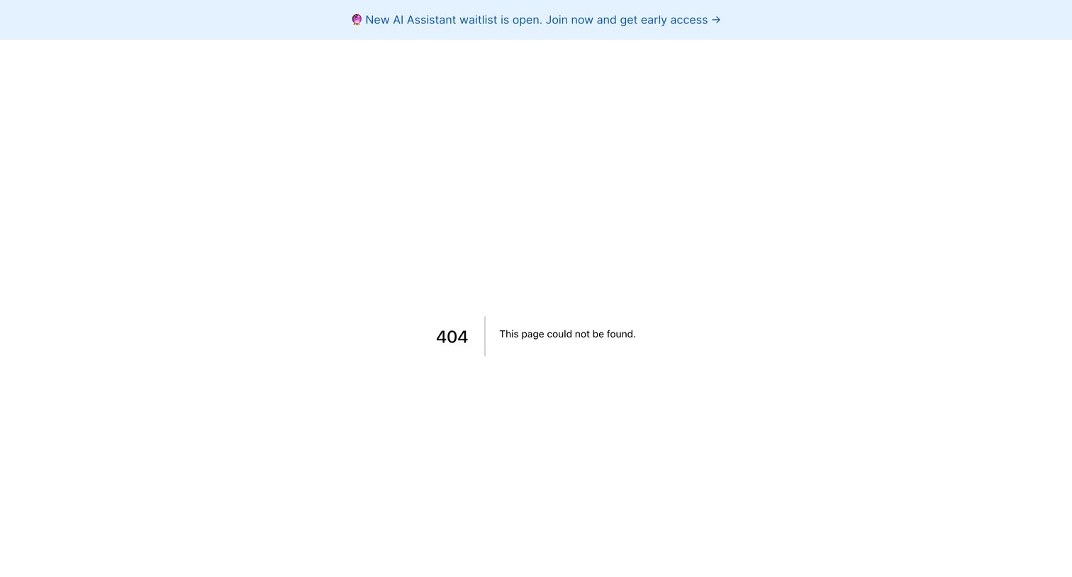 Latitude - 404 This page could not be found screen