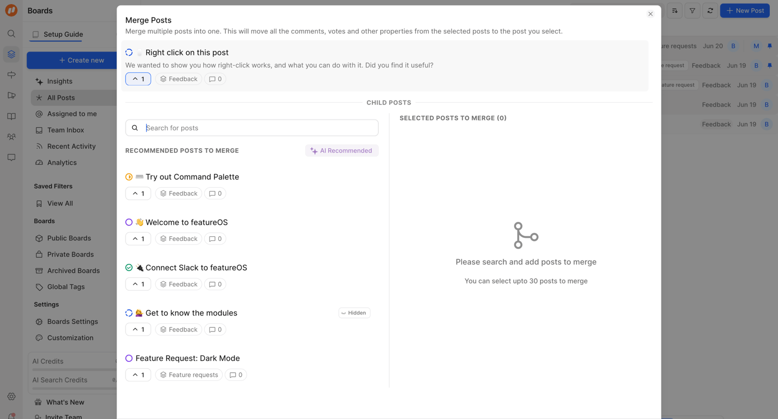 FeatureOS - All Posts | FeatureOS screen