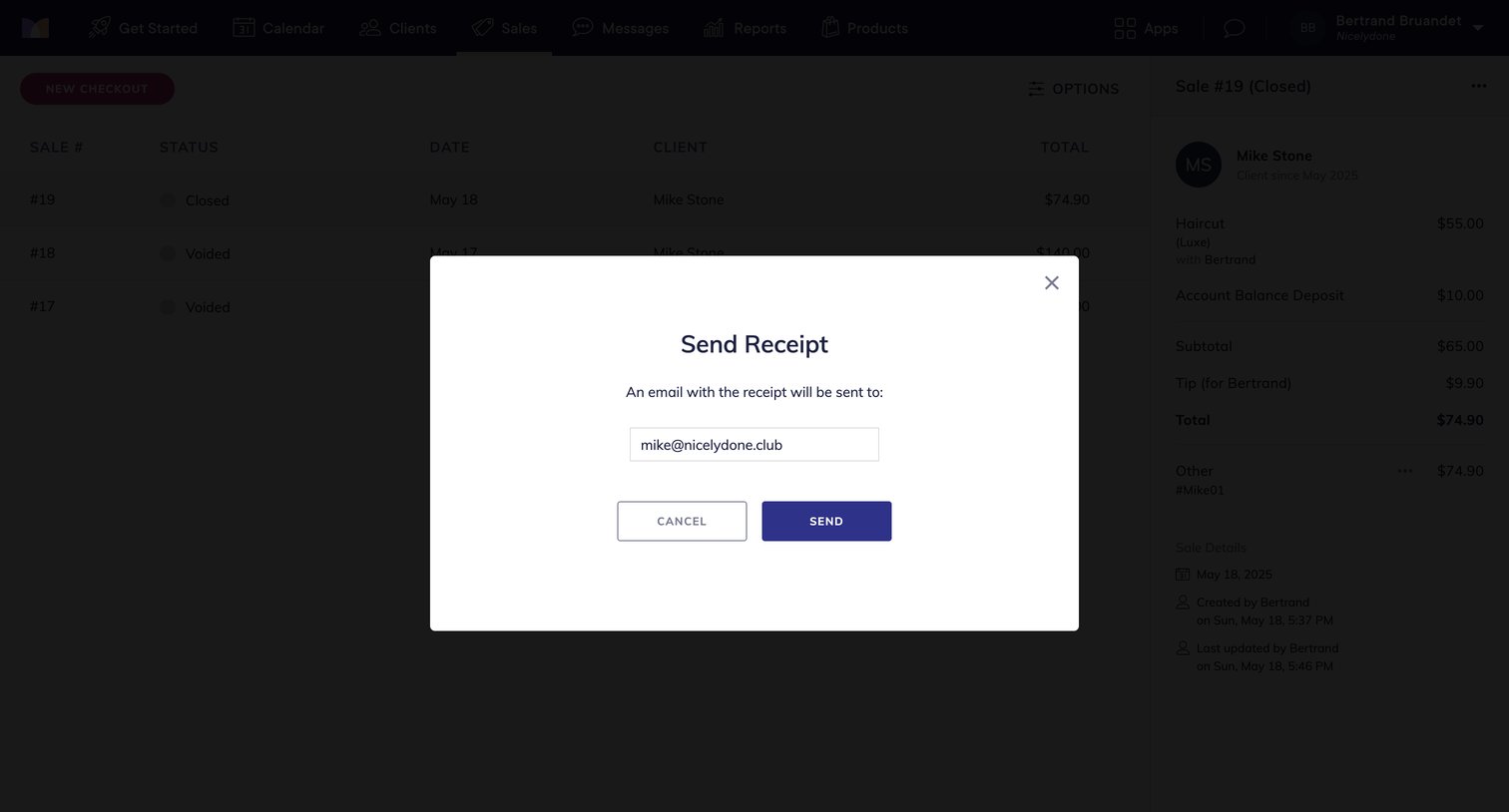 Mangomint - Mangomint App screen
