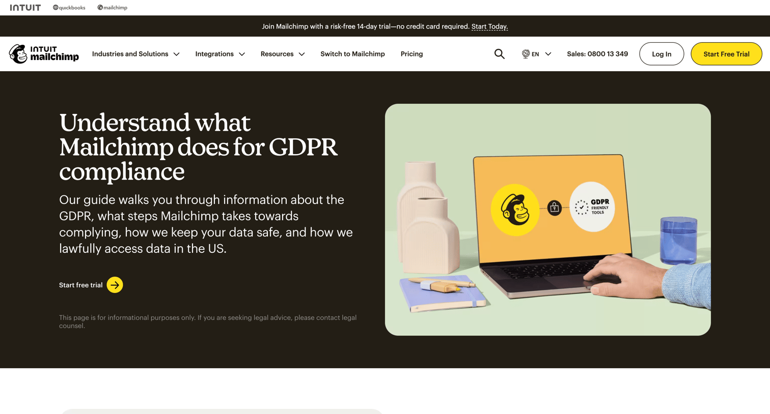 Mailchimp - How Mailchimp is GDPR Compliant in the EU  Mailchimp screen