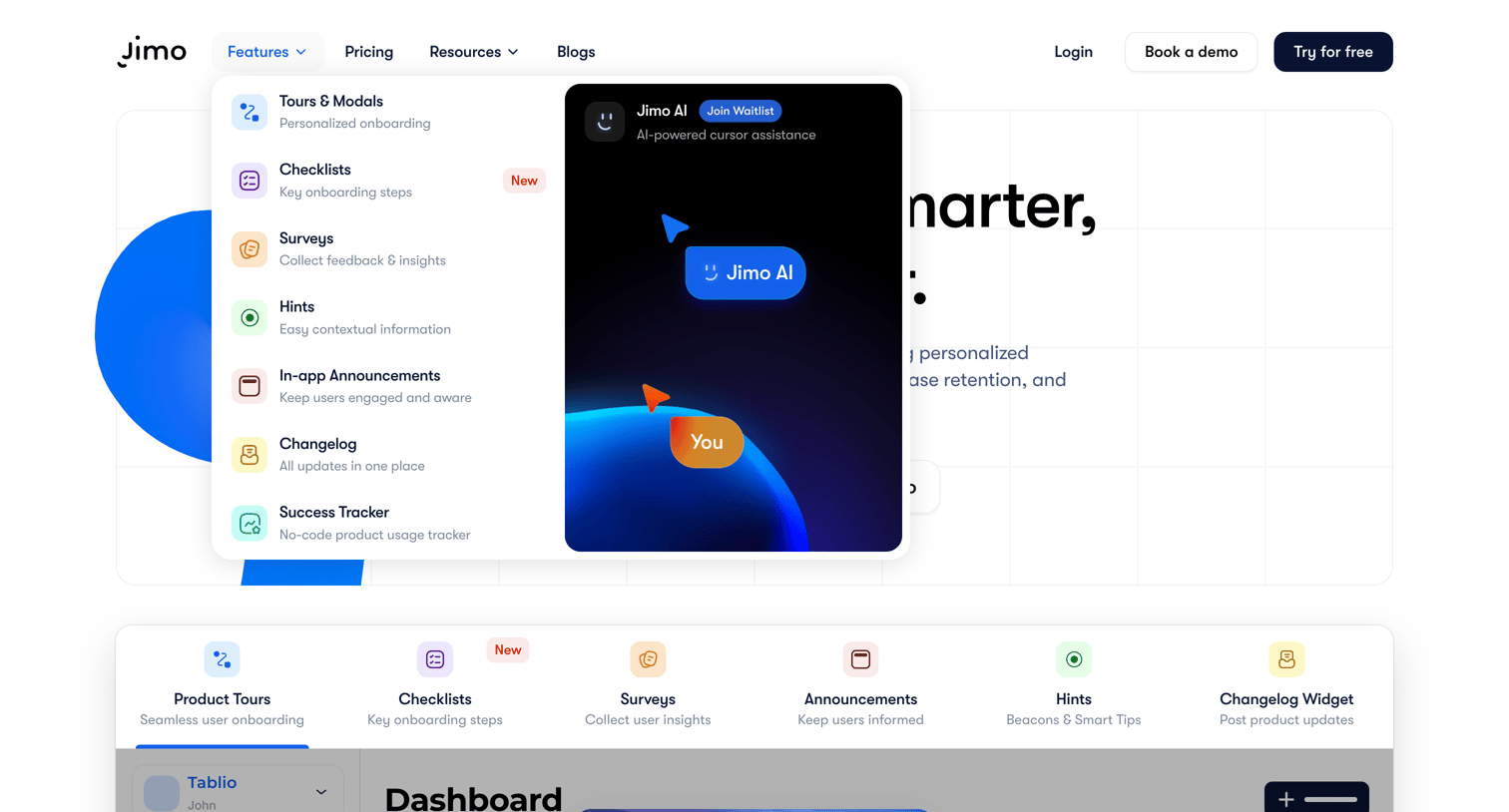 Jimo - Jimo - Create the best user onboarding experience screen