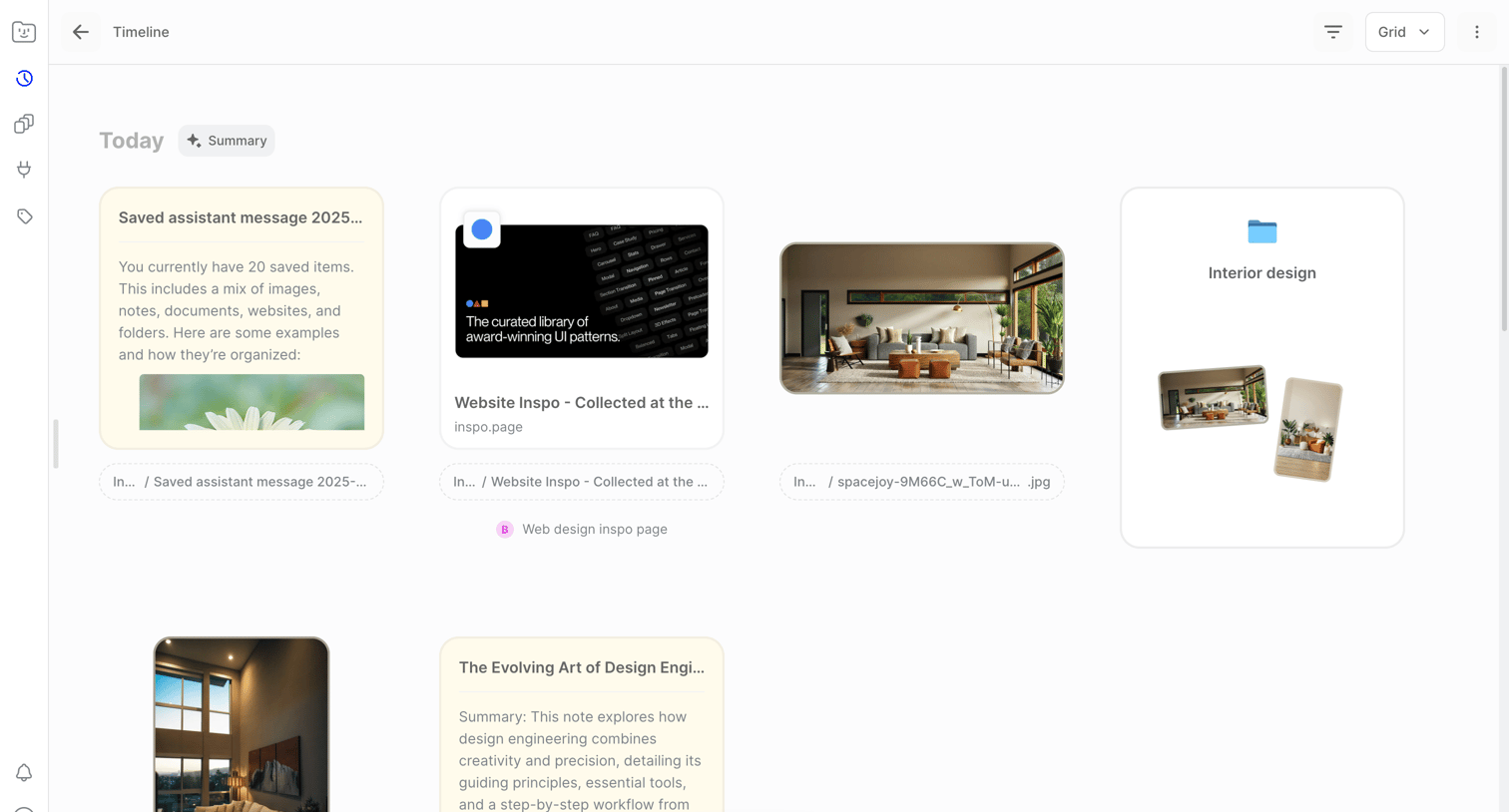Fabric | Timeline from Fabric
