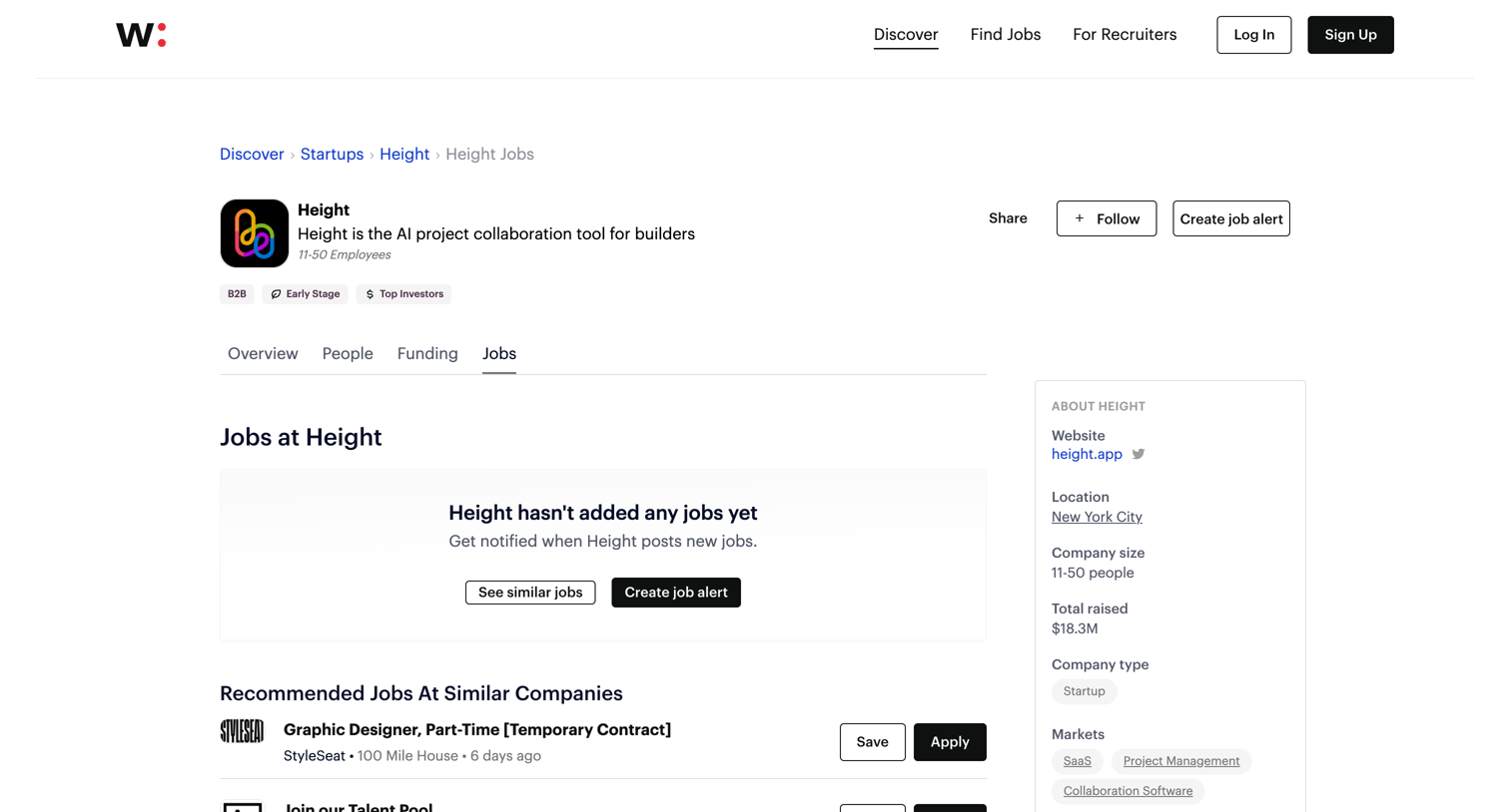 Height - Height Jobs | Wellfound formerly AngelList Talent screen