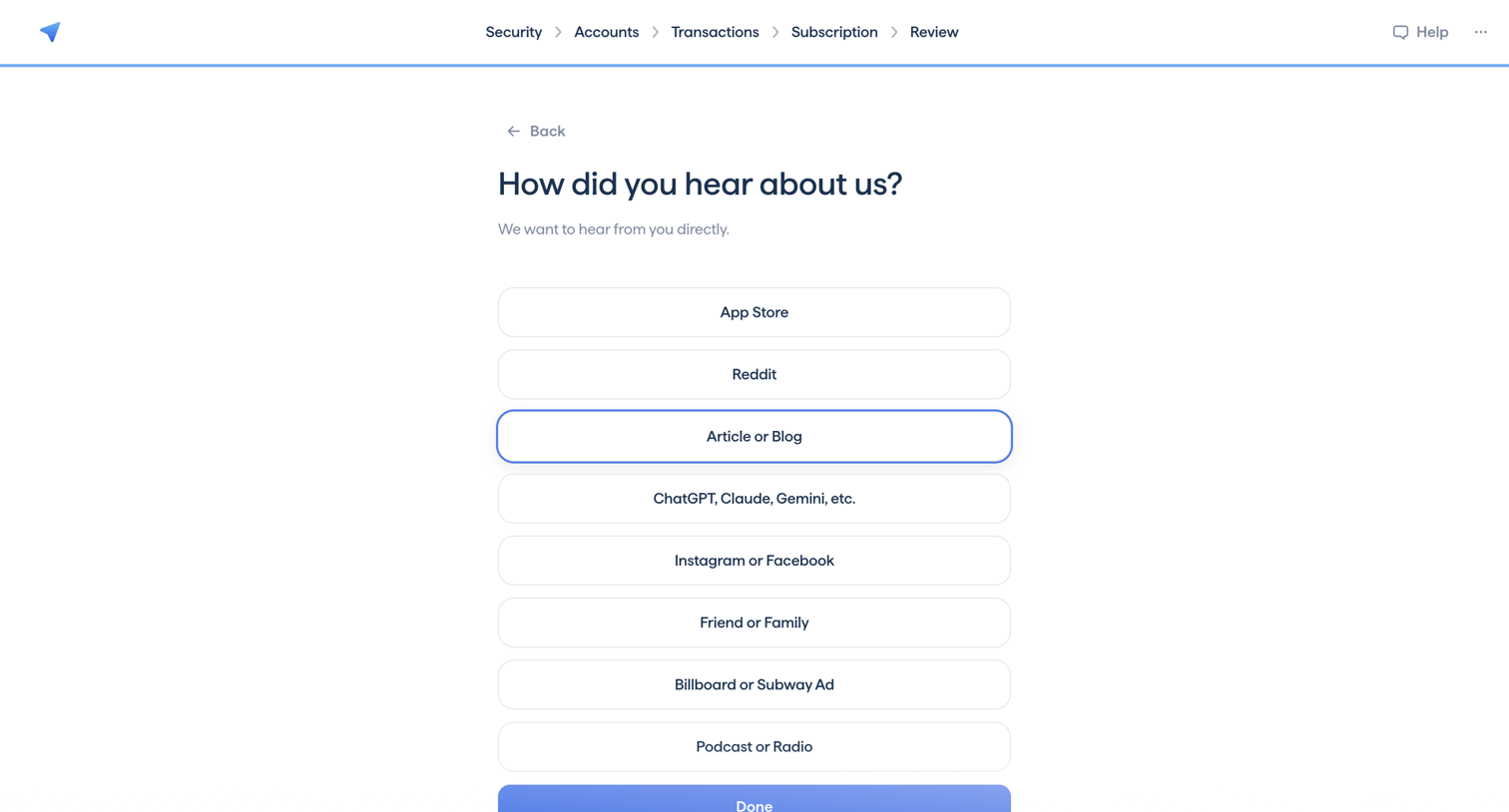 Copilot - Copilot Money | Onboarding screen