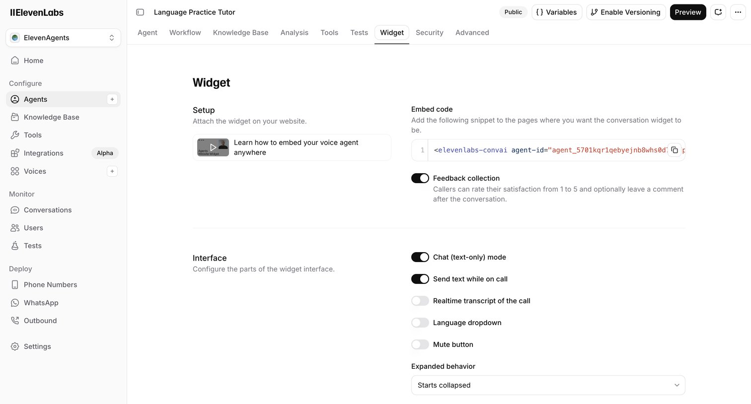 Elevenlabs - ElevenAgents | ElevenLabs screen