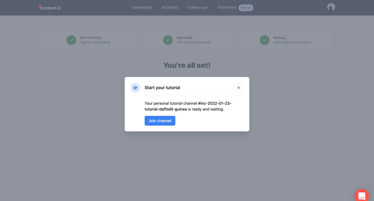 Incident - incident.io screen