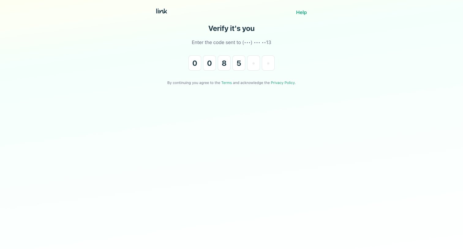 Link screen