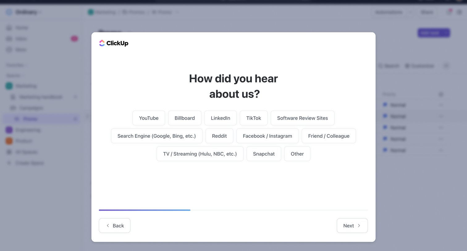 ClickUp - Onboarding | ClickUp screen