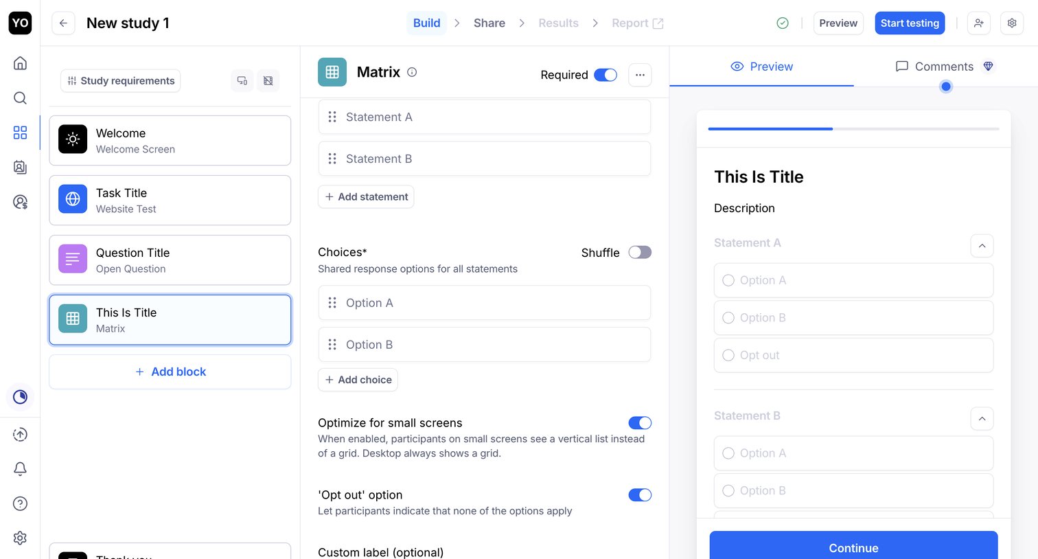 Maze - Your first project - Maze Draft screen
