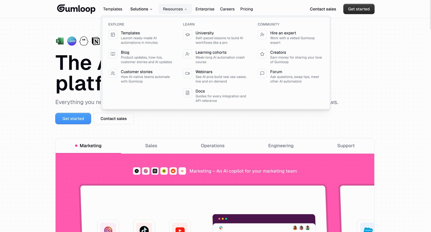 Gumloop - Gumloop AI Automation Framework screen