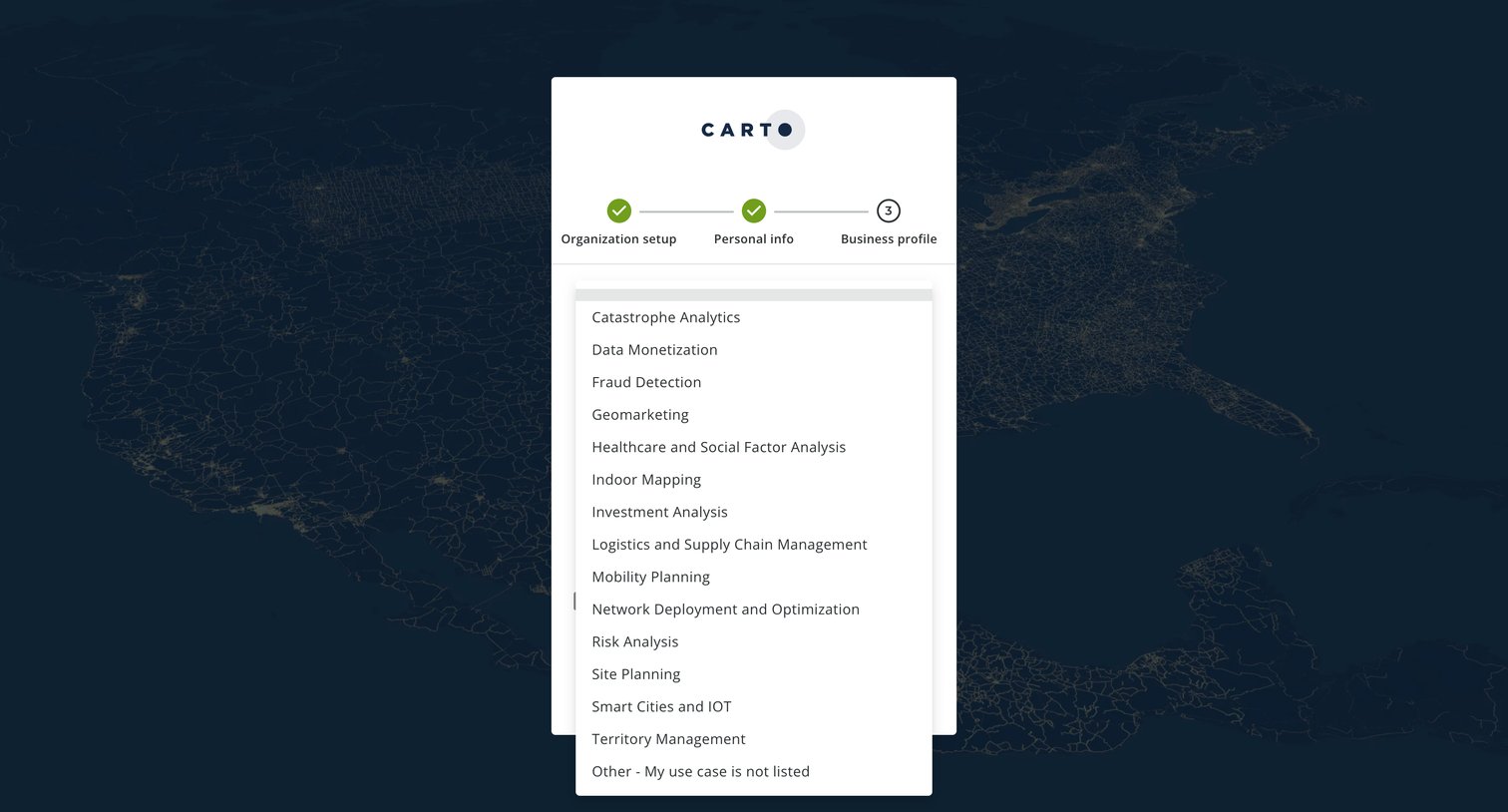 CARTO Accounts from Carto
