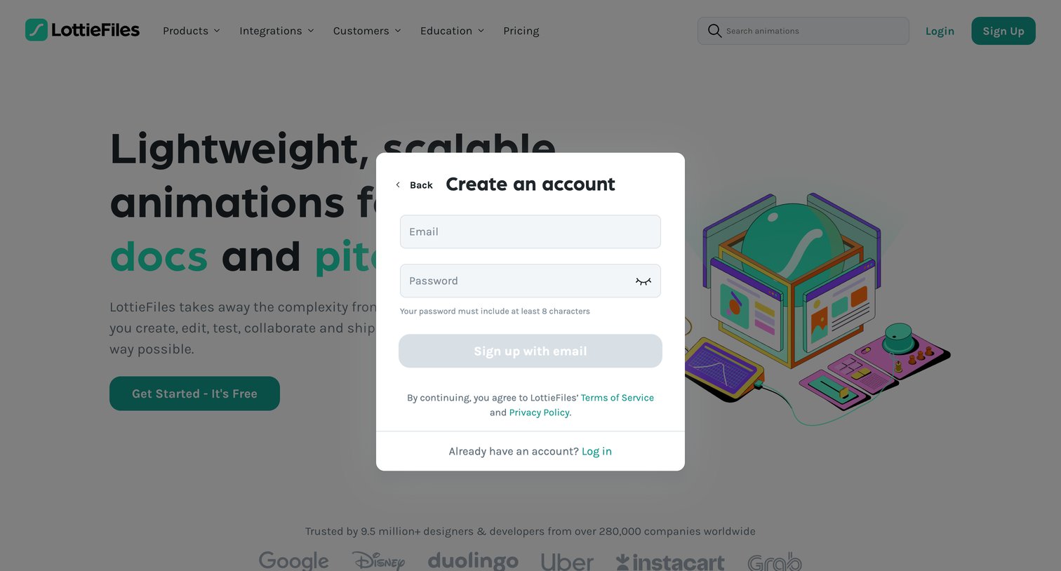 Lottie - LottieFiles Download Free lightweight animations for website | app screen