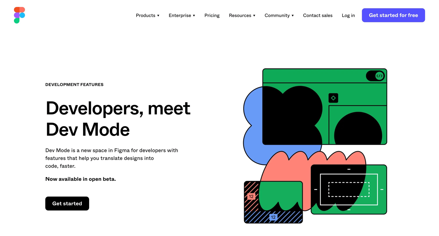 Figma - Dev Mode Design-to-Development | Figma screen