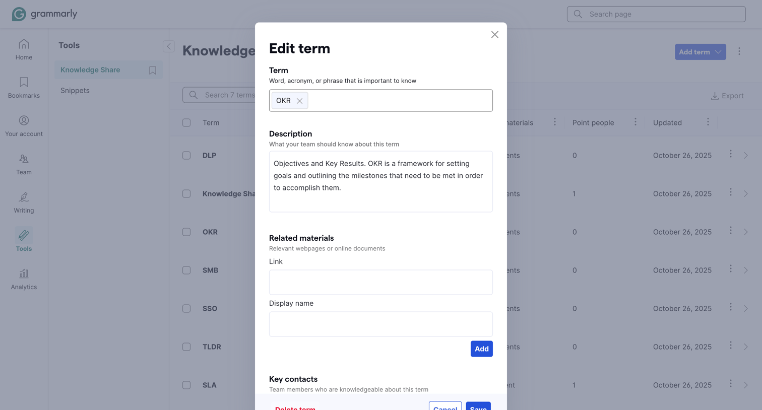 Grammarly - Account | Grammarly screen