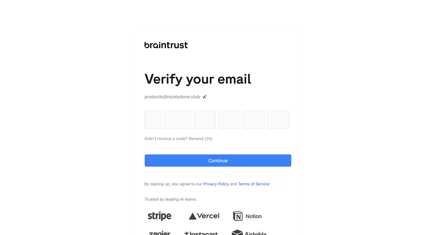 Braintrust - Braintrust - Ship LLM products that work screen