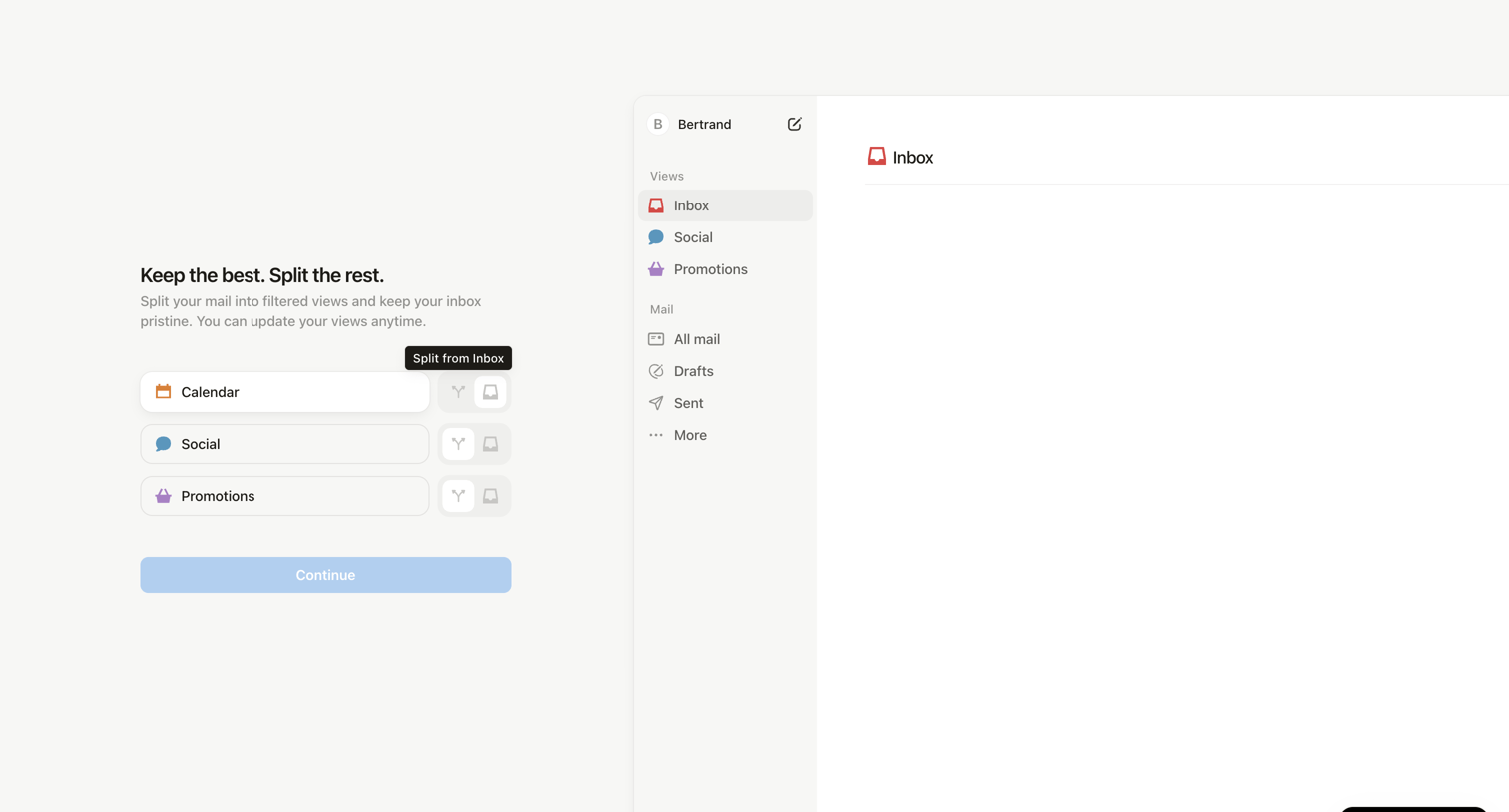 Notion Mail - 99+ • Inbox • nicelydoneproducts@gmail.com • Notion Mail screen
