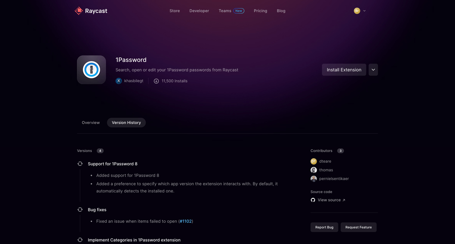 khasbilegt1password - Raycast Store from Raycast