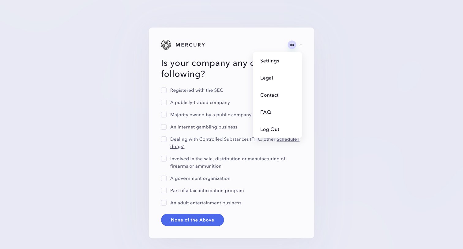 Mercury - Mercury | Banking for startups screen